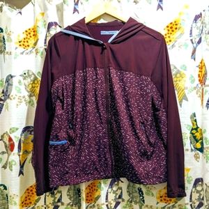 *RARE* vintage Outdoor Voices Trail Jacket in Plum Confetti!